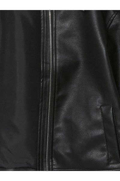 LC Waikiki Leather Look Girls' Coat