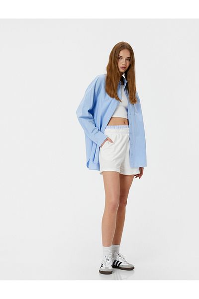 Koton High Waist and Pocket Mini Shorts - Comfortable Fit