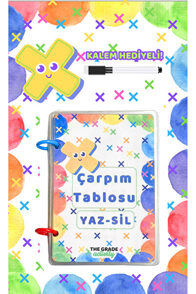 Write-Delete Book Multiplication Table Educational Set from 1 to 10 Learning Papers Educational Activity Sets