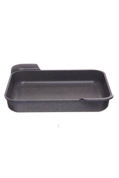 NEOFLAM ,Rectangular Ovenware,Large,32*40cm,double integrated handle,Gray Marble Color
