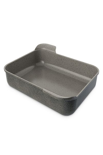 NEOFLAM ,Rectangular Ovenware,Large,32*40cm,double integrated handle,Gray Marble Color