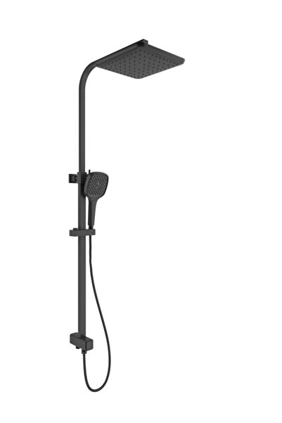 KALE Rain Kare Push Button Duş Barı Siyah 410200505503