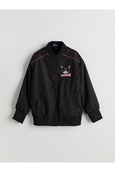 LC Waikiki سترة بومبر للفتيات من Vizyon New Season مطرزة بتصميم كورومي