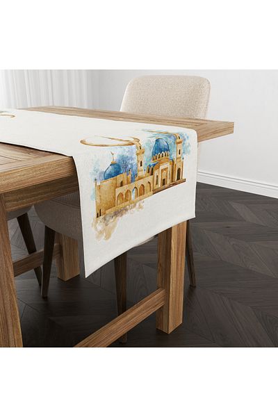 Filamente Ramadan Runner / Ramadan Pattern / Rezistent la pete - Tesatura Micropetek lavabila 140x40