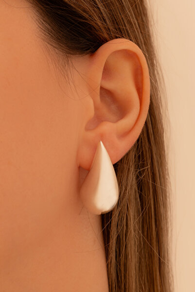 OSMANLI GÜMÜŞ Kadın Gümüş Küpe - Gözyaşı Damla Model 925 Ayar Gümüş Kadın Küpe