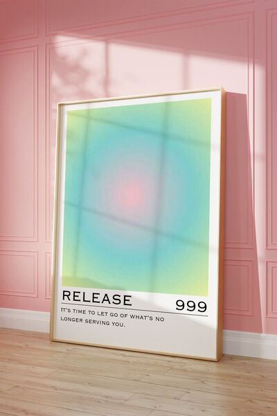 Vinca Prints Angel Numbers Aura Poster, Aura Poster, Estetik Duvar Tablosu, y...