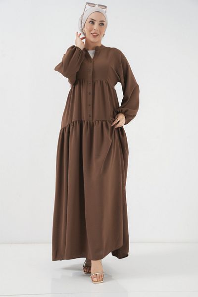 Bigdart 2527 Model Maro Rochie Lungă Hijab De Damă