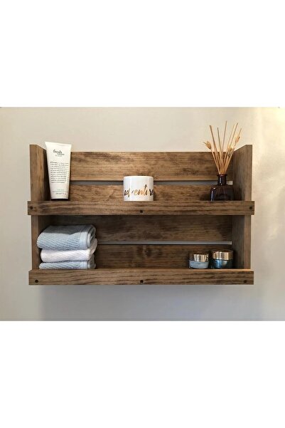 ELİOSA Eliosa Banyo Rafı 2 Raflı Havlu Rafı Duvar Rafı (WDN-238)