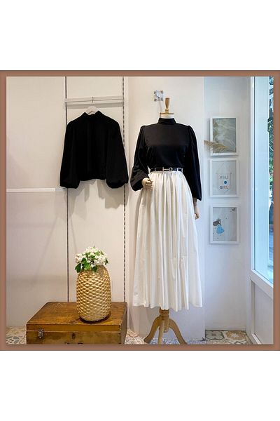 Faya Boutique ΛΕΥΚΗ ΖΩΝΗ ΣΤΥΛ ΠΙΧΝΗ ΦΟΥΣΤΑ