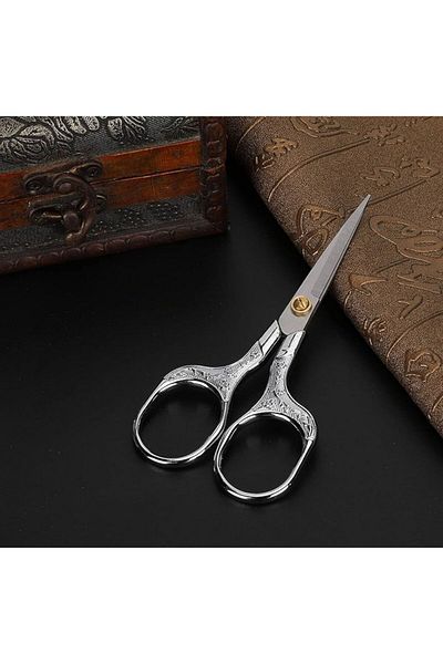 OZN AKSESUAR Silver Color Embroidery Scissors for Engagement and Ribbon Opening - Special Day Merasimli