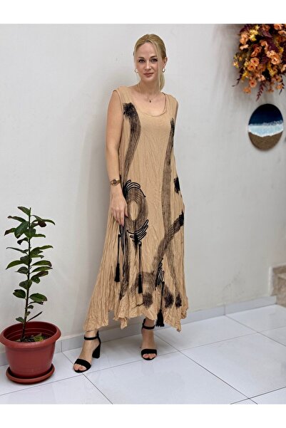 Punta Otantik Φόρεμα Vual VL1153 Camel
