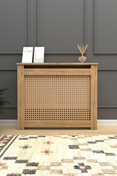 CAN Kalorifer Petek Kapama 120 Cm (İÇ ÖLÇÜSÜ) Hazeran Desenli Mdf Safir Meşe