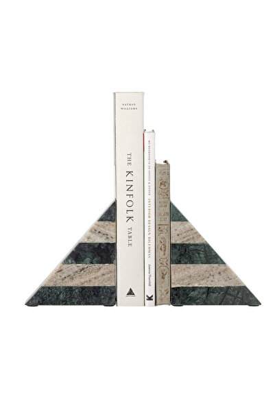 Warm Design Dekoratif Mermer Kitap Destekleri