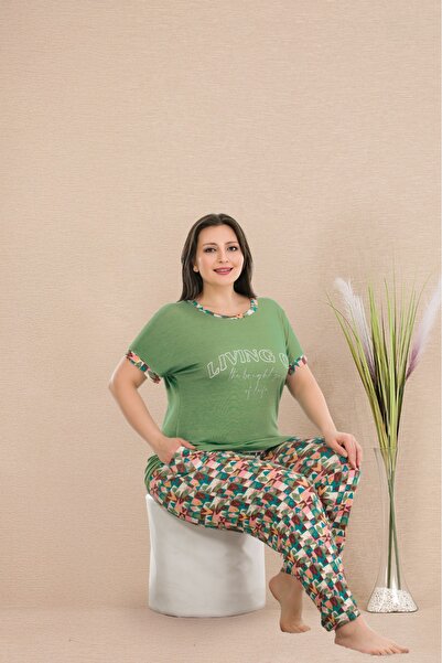 Lady Lingerie Σετ γυναικεία πιτζάμες με κοντό μανίκι με λαιμόκοψη 93% βαμβάκι...