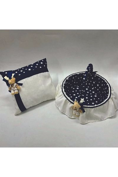 Cansüs Σετ μαξιλαριών κοσμημάτων Baby Shower Basket
