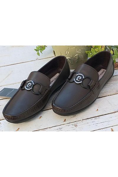 Pierre Cardin Мъжки мокасини с катарама от естествена кожа Pce-90222