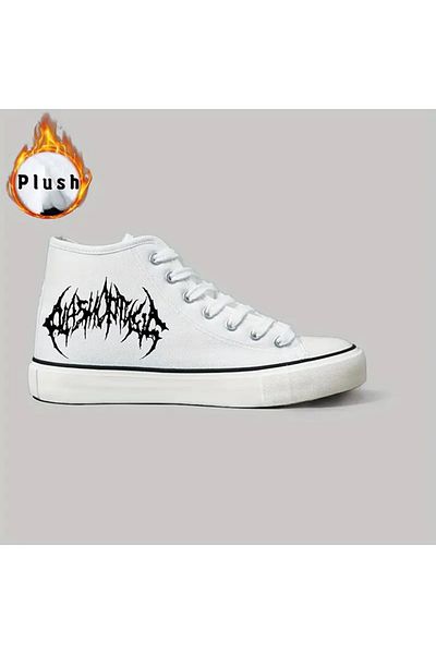 Touz Moda Pantofi de pânză unisex imprimați cu graffiti