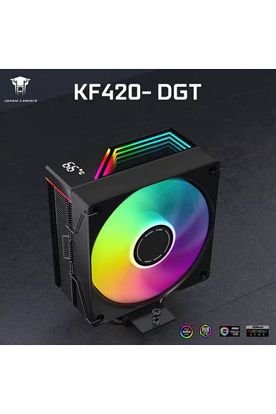 JUNGLELEOPARD Jungle Leopard Digital air cooler KF420-DGT Black ARGB