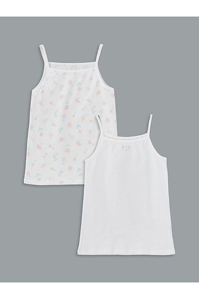 LC Waikiki New Season Square Collar Girl's Undershirt 2-Piece - S57700Z4