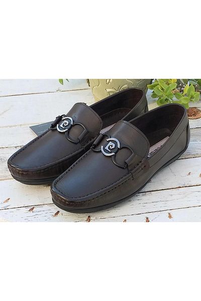 Pierre Cardin Мъжки мокасини с катарама от естествена кожа Pce-90222