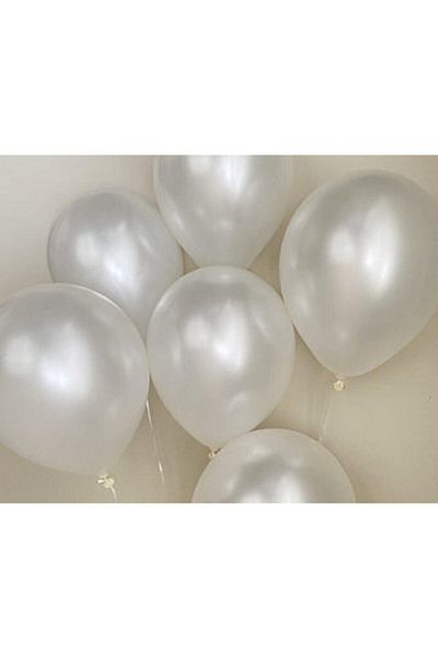 Cansüs 5" White Metallic Balloon