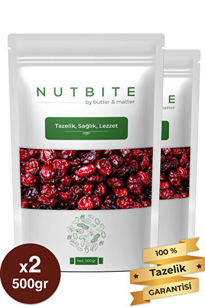 NUTBITE Premium Turna Yemişi 1kg - Cranberry - Çekirdeksiz Tane - Taptaze Yeni Mahsül