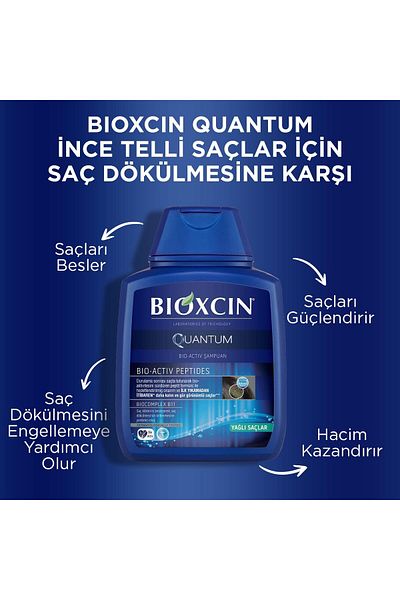 Bioxcin Quantum Oil Shampoo - Filling, 300ml X 4 Pcs + 1 Pcs 100ml Gel Gift