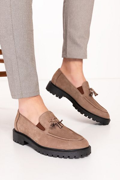 Gondol Pantofi casual pentru bărbați din piele naturală cu talpă din cauciuc tx.77801