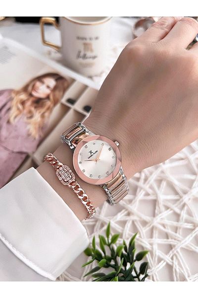 Daniel Klein Women's Watch and Bracelet with 30 Mt Water Resistant Steel Band - Bfg.10788.X8