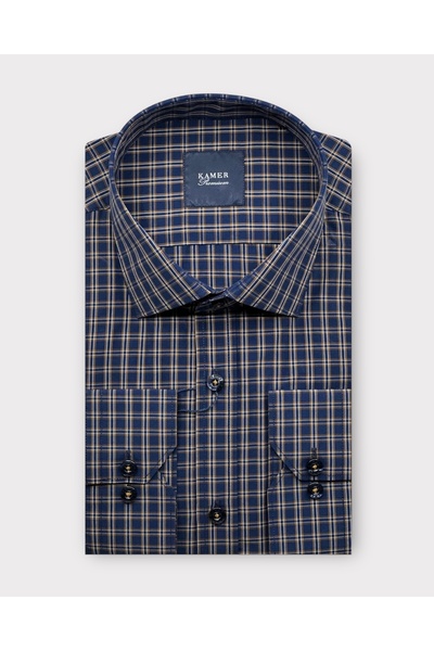 KAMER ERKEK REGULAR FIT EKOSE ÇOK RENKLİ GÖMLEK 3506K