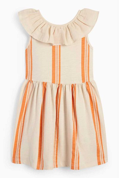 Hzmis Ριγέ Baby Collar Gilet για κορίτσι