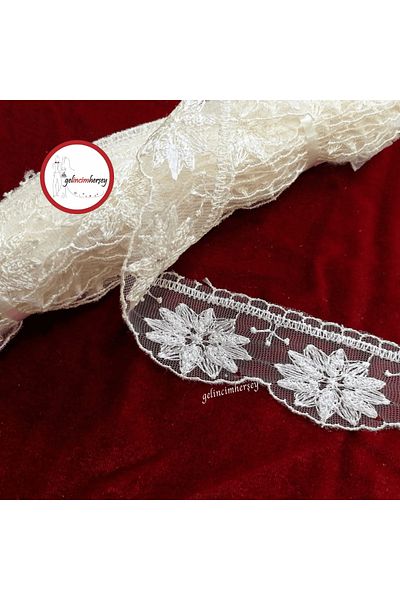 Gelincimherşey Anemone Cream Lace Tulle Guipure