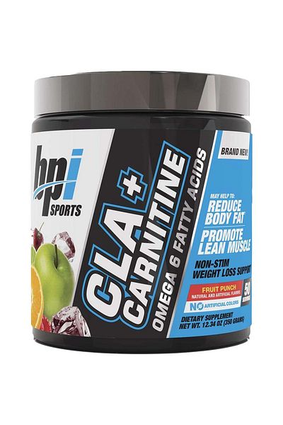 BPI SPORTS Cla Plus Carnitine, Fruit Punch, 50, Boost Performance