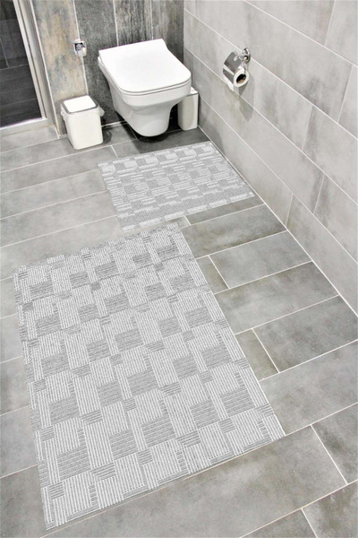 Bordo Halı Set de covorașe de baie decorative lavabile, cu absorbție de apă, ...