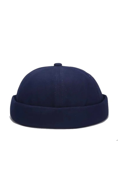 HatClub Exclusive Lacivert %100 Pamuk Kumaş Hip Hop Erkek Docker Şapka