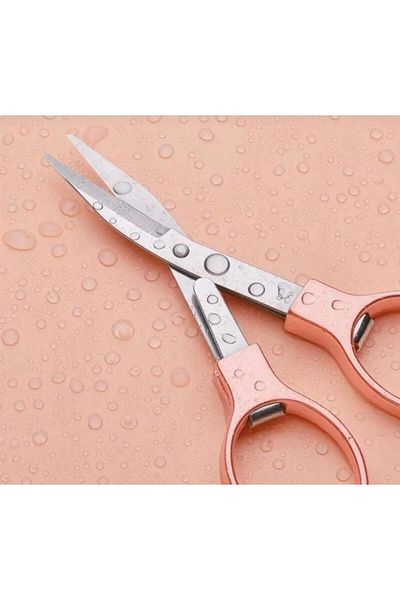 OZN AKSESUAR Rose-Gold Folding Metal Scissors