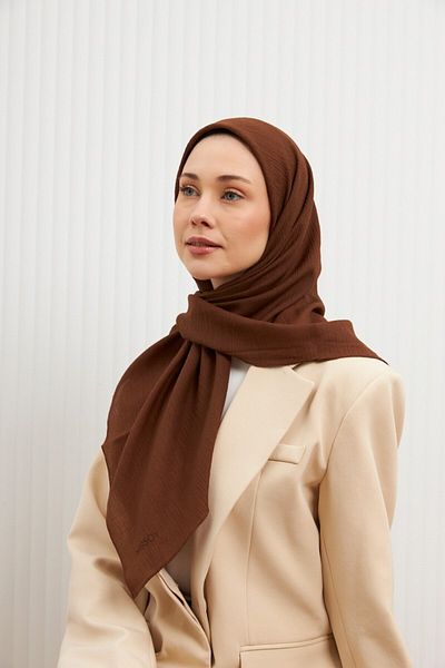 MİRSOY SCARF Καφέ Χρώμα Mir Jazz Φουλάρι