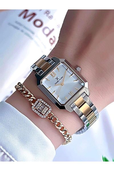 Daniel Klein Steel Band 3 Atm Water Resistant Special Design Women's Wrist Watch+Bracelet Vs.Blkt.0122