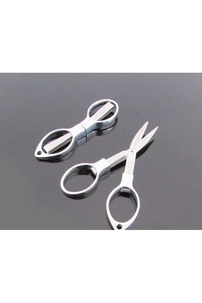 OZN AKSESUAR Silver Color Folding Metal Scissors