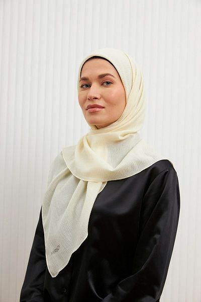 MİRSOY SCARF Μαντίλι Mir Jazz-Κρέμα