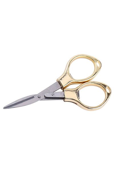 OZN AKSESUAR Gold Color Folding Metal Scissors