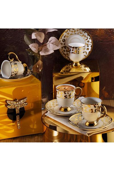 Aryıldız Leopard Cup Set 12 Pieces