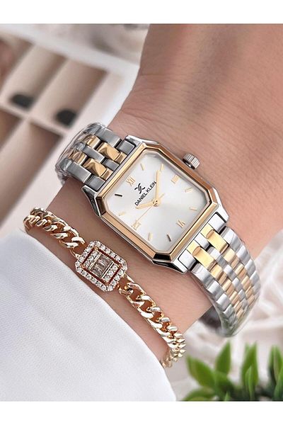 Daniel Klein Steel Band 30 Mt Water Resistant Women's Wrist Watch+Bracelet Bfg.13877.X6