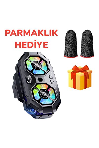Rabbit Tech Çift Fanlı Soğutucu RGB Led Işıklı Isı Derece Göstergeli Gaming L...