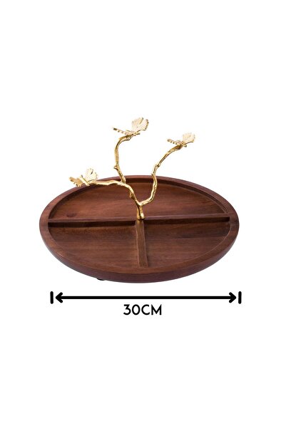 Dania Wooden circular serving plate, size 30 cm