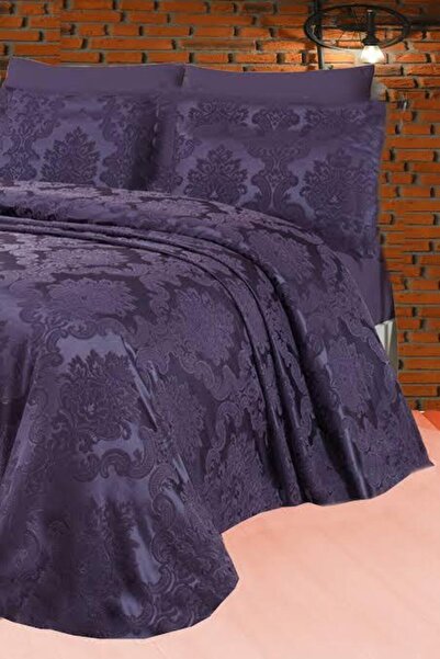 MODA Adella Çift Kişilik Yatak Örtüsü Mürdüm
