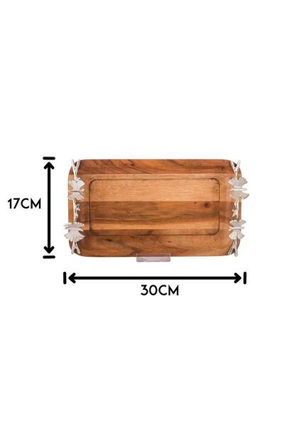 Dania Rectangular wooden tray, size 17 × 30 CM