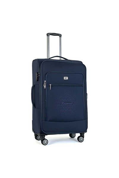 Reymond Luggage Reymond Oasis Serisi Kumaş Yüzeyli Valiz - Lacivert / Büyük Boy