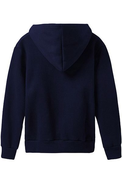 DEEPSENCE Ανδρικό χειμερινό φούτερ με κουκούλα Navy Blue