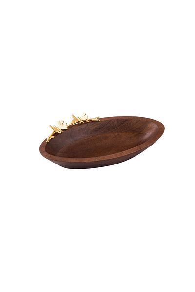 Dania Oval wooden serving plate, size 14 x 29 cm